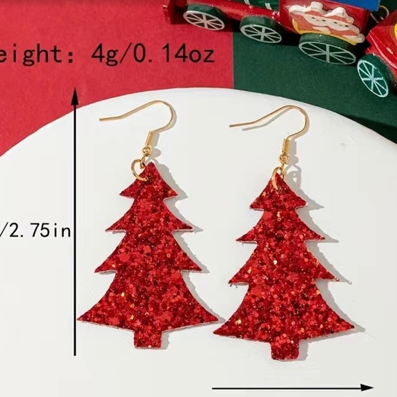 ๐2/$12๐ 1 Pair Christmas Tree Earrings - Picture 3 of 4